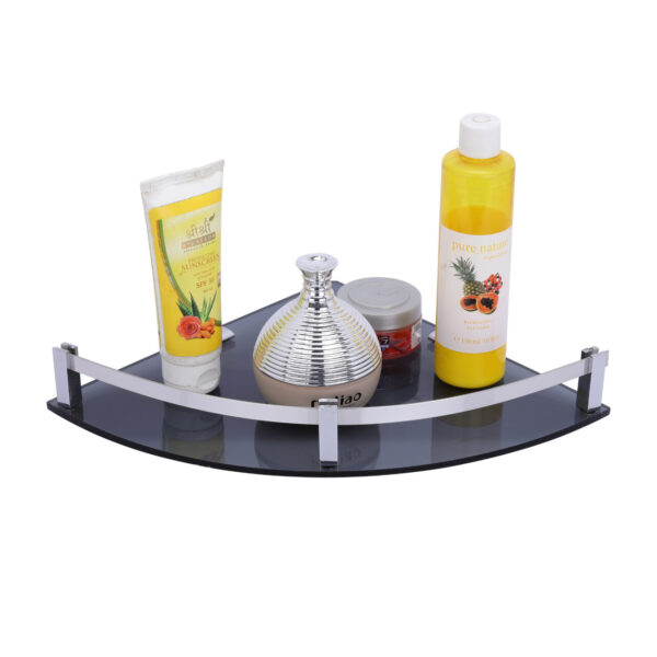 Acrylic Corner 02 Multipurpose Shelf Balck