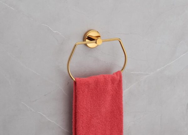 303 Towel Ring Gold